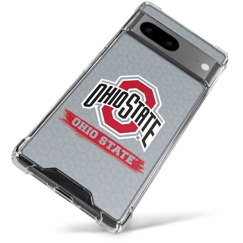 Ohio State University Distressed Logo Google Pixel 7a Clear Case